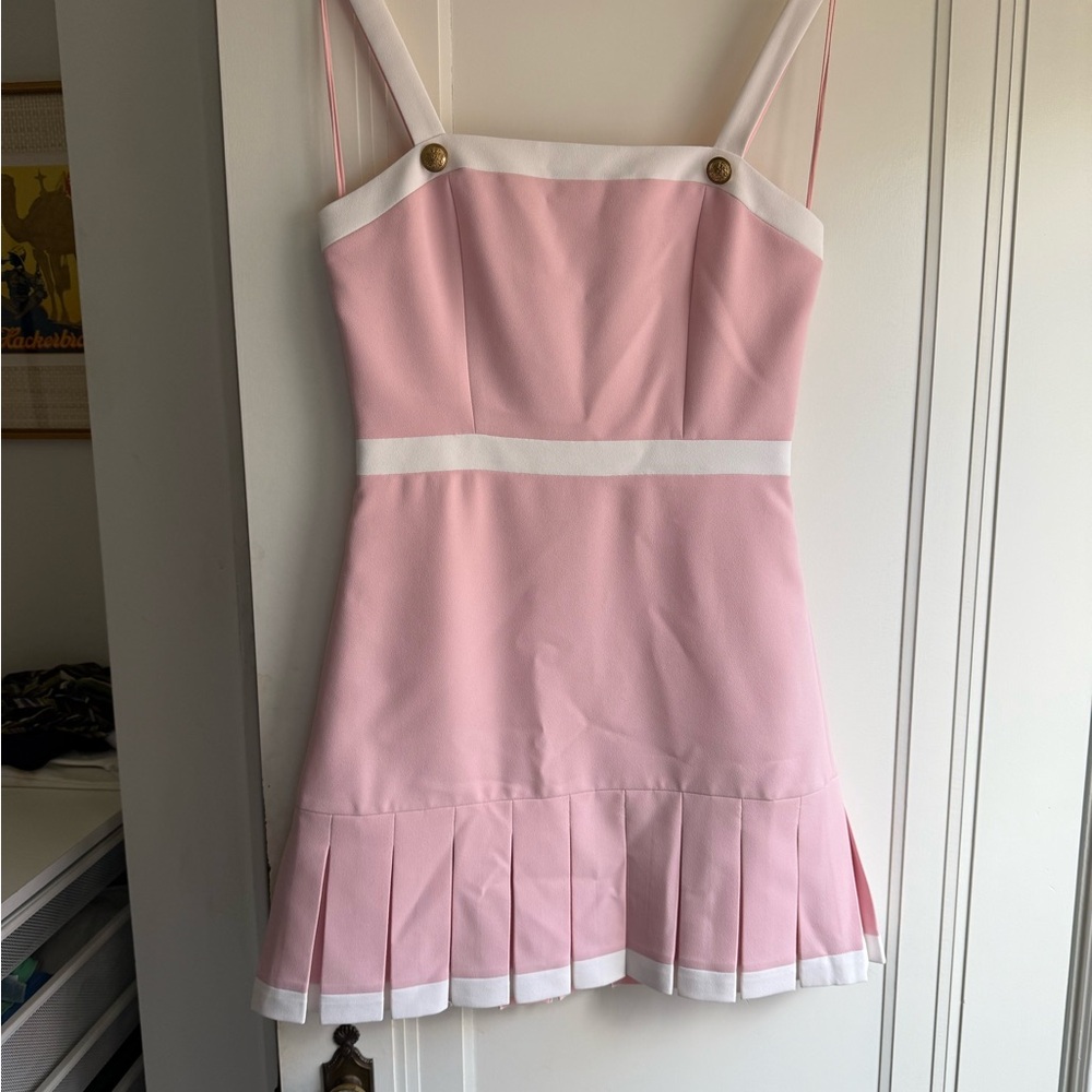 Alice & Olivia Clarine Pleated Minidress